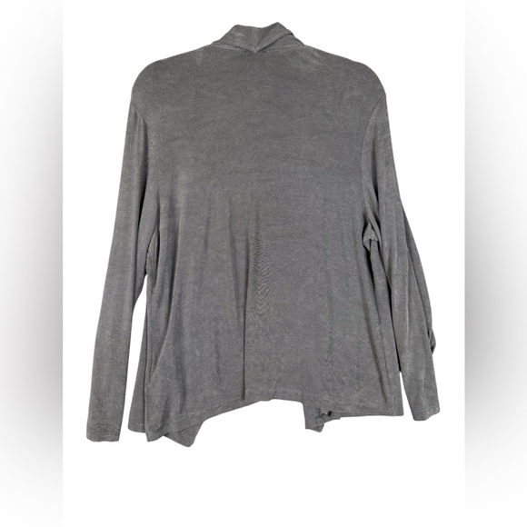 Chicos travelers waterfall cardigan slinky material size M preowned - Picture 2 of 6